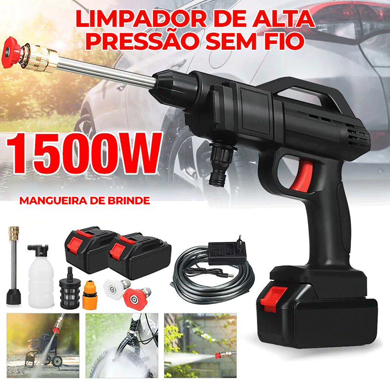 Lavadora Jato de Alta Pressão Sem Fio - Max Jet