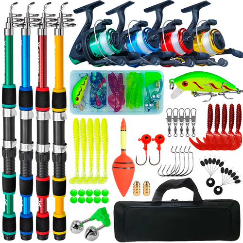 Kit Profissional de Pesca ProFish Max - Mais de 100 Peças