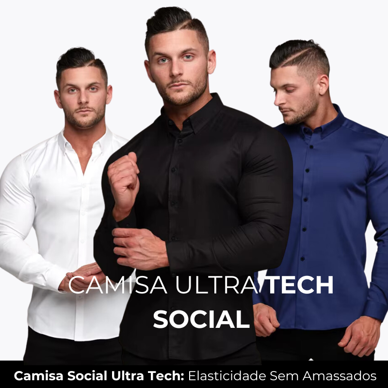 Camisa Social Ultra Tech - Compre 1 Leve 2