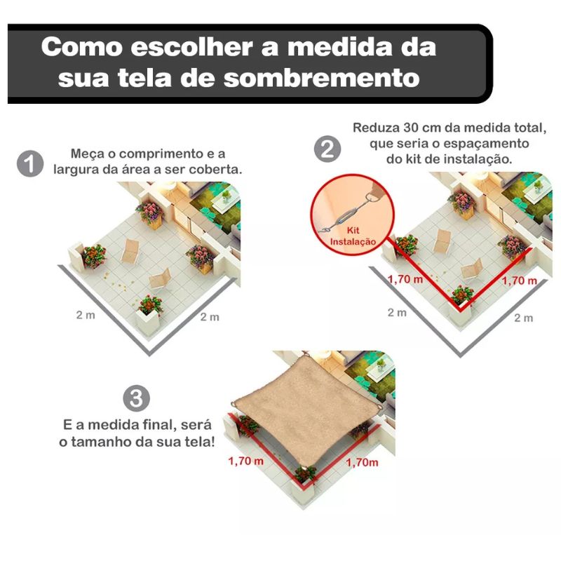 Toldo de Sombreamento Portátil Impermeável - Proteção UV