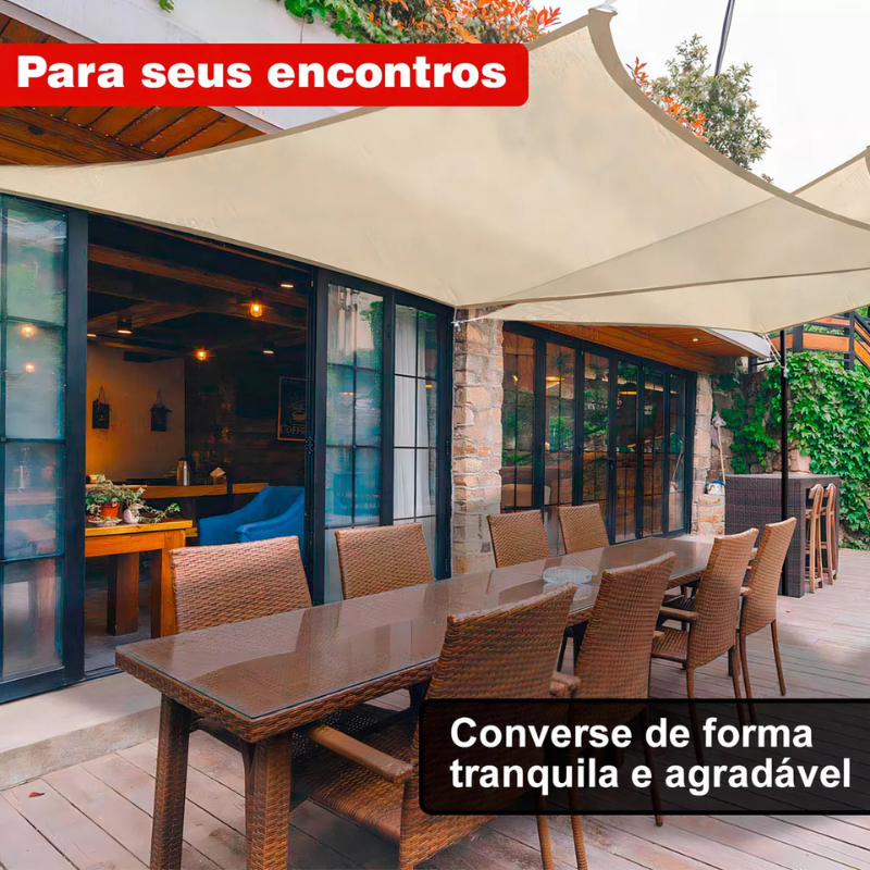 Toldo de Sombreamento Portátil Impermeável - Proteção UV