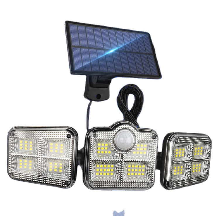 Refletor Solar Externo com LED 3 Cabeças - TripleGlow